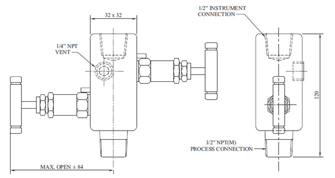 Manifold - R - 2 Way-01 Diagram