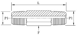 HP Hex Nipples Long Diagram