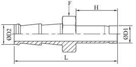 Hose to Tube Adapter Diagram