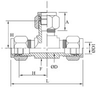 Union Tee Diagram